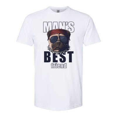 Mans Best Friend Bulldog Funny Dog Lover Softstyle® CVC T-Shirt