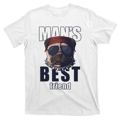 Mans Best Friend Bulldog Funny Dog Lover T-Shirt