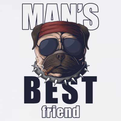 Mans Best Friend Bulldog Funny Dog Lover T-Shirt