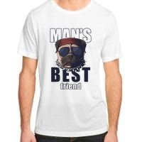 Mans Best Friend Bulldog Funny Dog Lover Adult ChromaSoft Performance T-Shirt