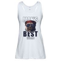 Mans Best Friend Bulldog Funny Dog Lover Ladies Essential Flowy Tank