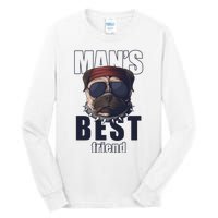 Mans Best Friend Bulldog Funny Dog Lover Tall Long Sleeve T-Shirt