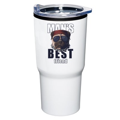 Mans Best Friend Bulldog Funny Dog Lover Tumbler