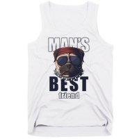 Mans Best Friend Bulldog Funny Dog Lover Tank Top