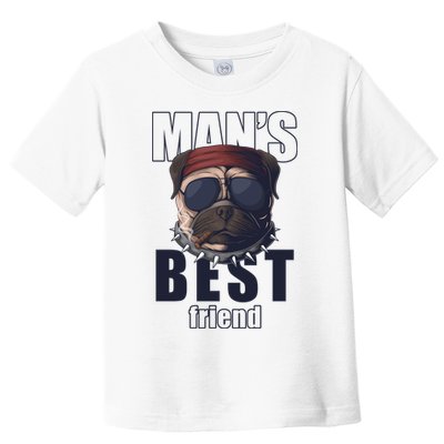 Mans Best Friend Bulldog Funny Dog Lover Toddler T-Shirt