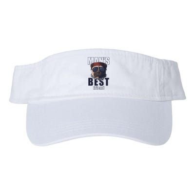 Mans Best Friend Bulldog Funny Dog Lover Visor