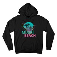 Miami Beach Florida Proud Floridian Retro Palms Trees Hoodie