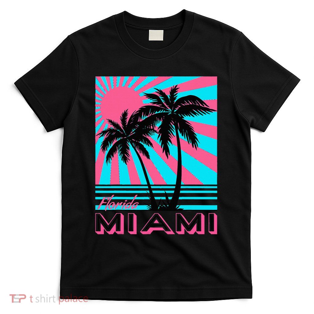 Miami Beach Florida Miami Palm Trees T-Shirt
