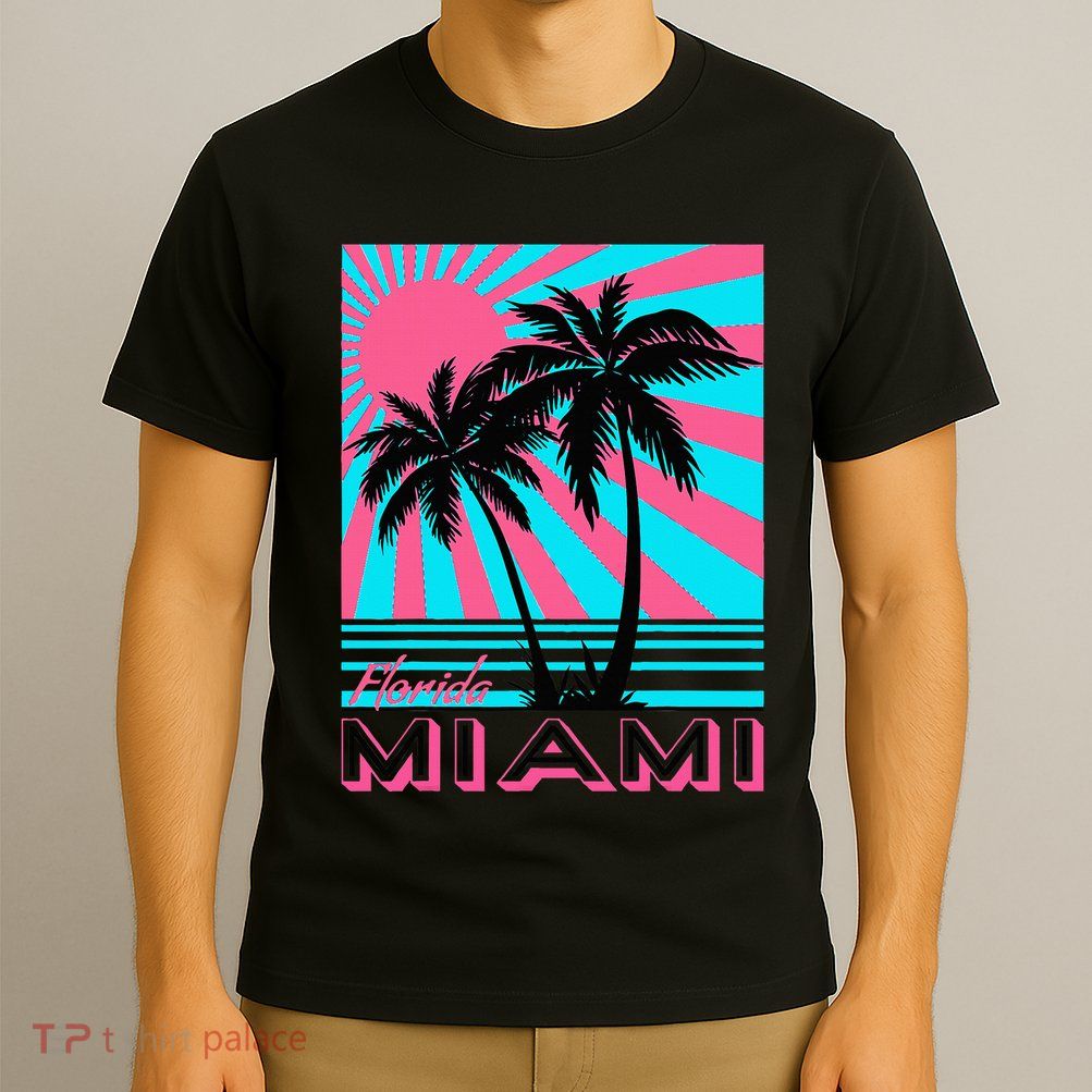 Miami Beach Florida Miami Palm Trees T-Shirt