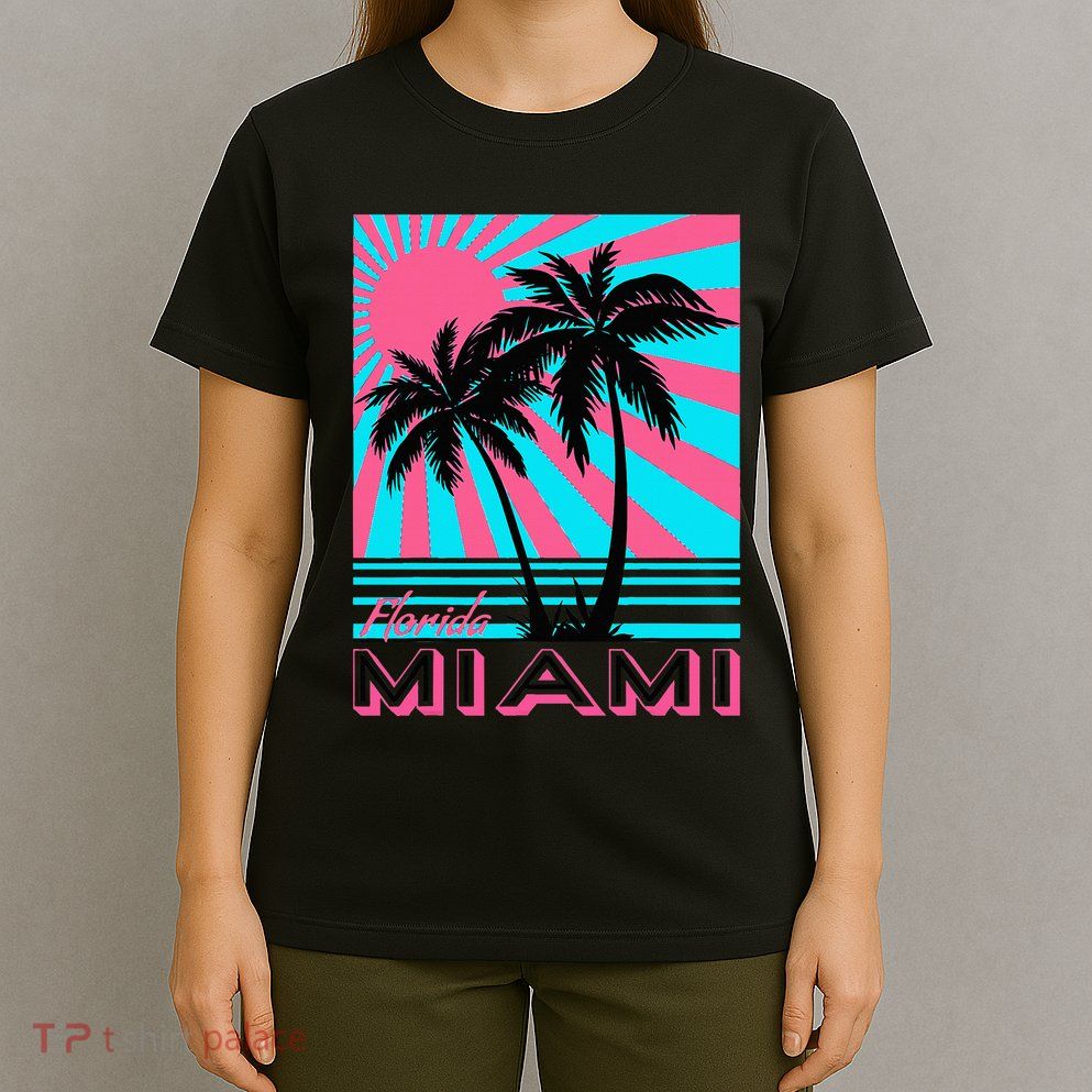 Miami Beach Florida Miami Palm Trees T-Shirt