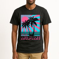 Miami Beach Florida Miami Palm Trees Tall T-Shirt