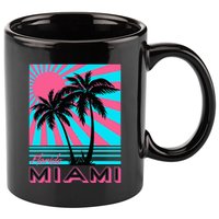 Miami Beach Florida Miami Palm Trees 11oz C Handle Ceramic Mug