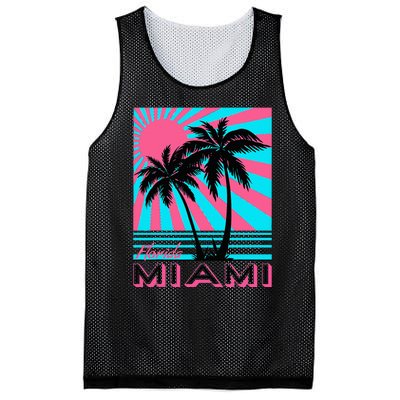 Miami Beach Florida Miami Palm Trees Mesh Reversible Basketball Jersey Tank