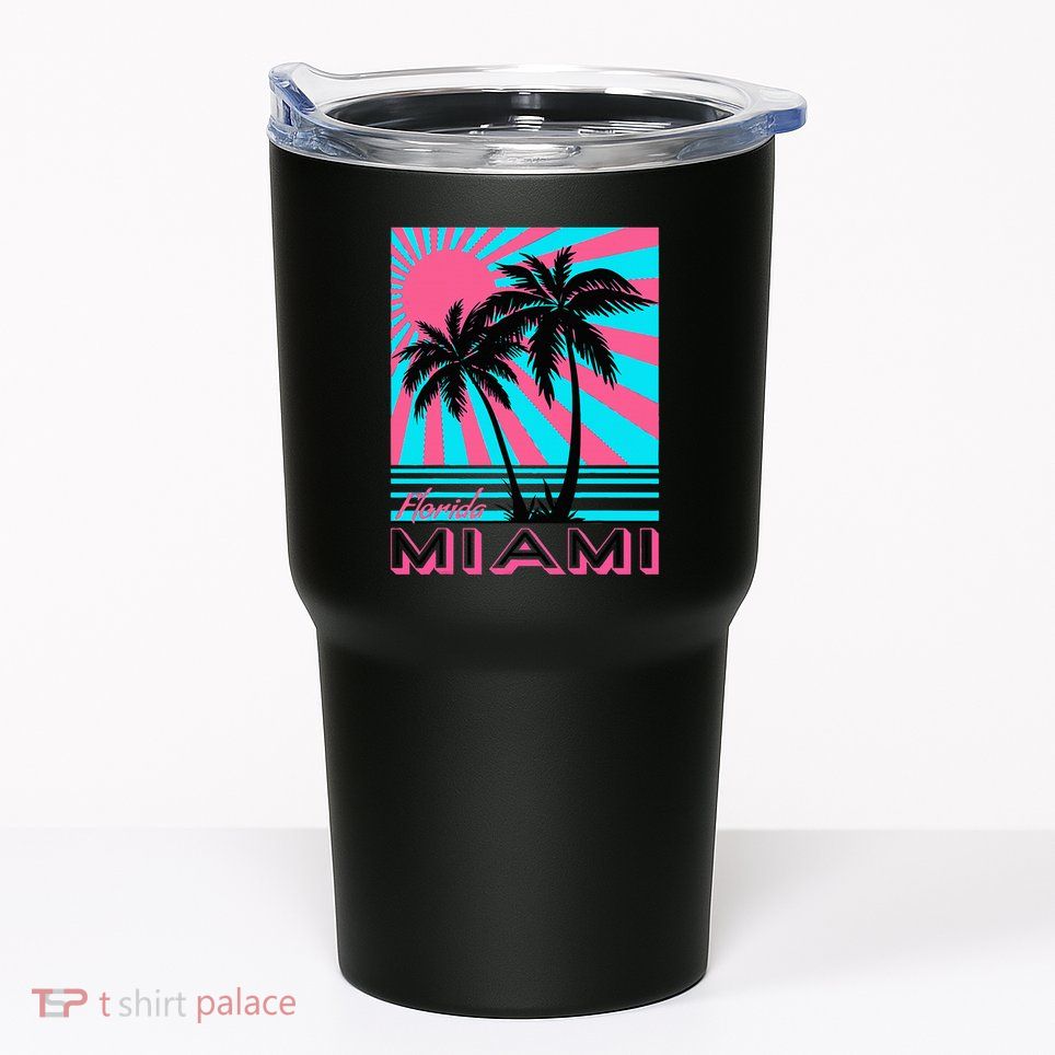 Miami Beach Florida Miami Palm Trees Tumbler