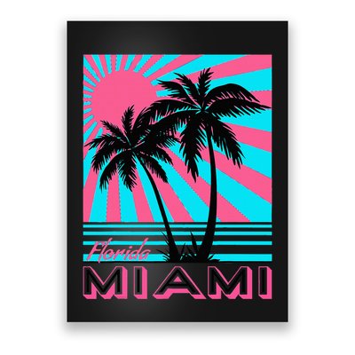 Miami Beach Florida Miami Palm Trees Poster