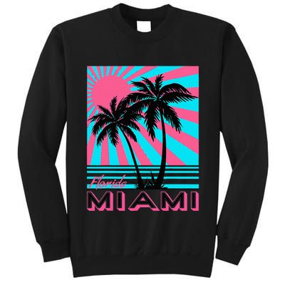 Miami Beach Florida Miami Palm Trees Tall Sweatshirt