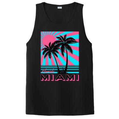 Miami Beach Florida Miami Palm Trees PosiCharge Competitor Tank