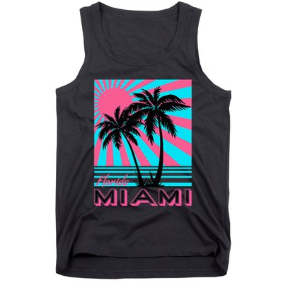 Miami Beach Florida Miami Palm Trees Tank Top