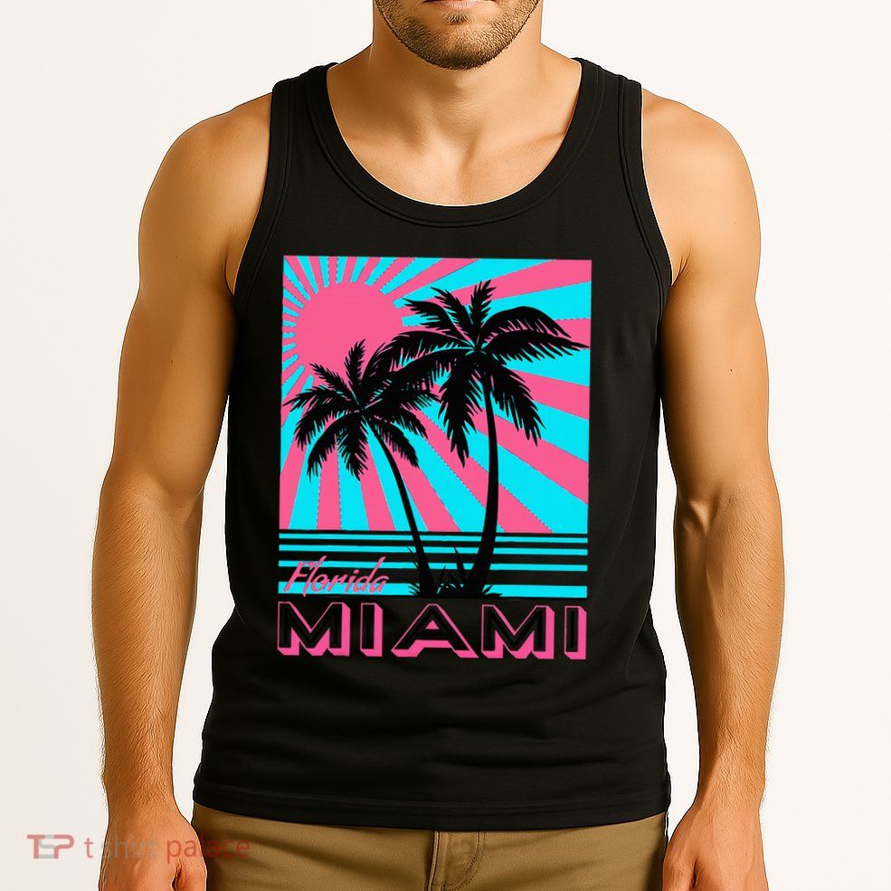 Miami Beach Florida Miami Palm Trees Tank Top