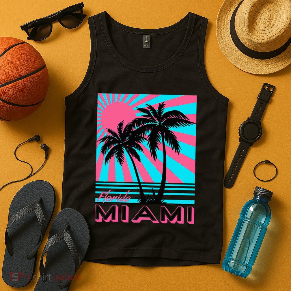 Miami Beach Florida Miami Palm Trees Tank Top