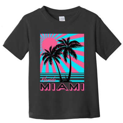 Miami Beach Florida Miami Palm Trees Toddler T-Shirt