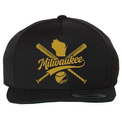 Milwaukee Baseball Fan Wool Snapback Cap