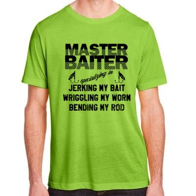 Master Baiter Funny Fishermans Skills List Gift Adult ChromaSoft Performance T-Shirt