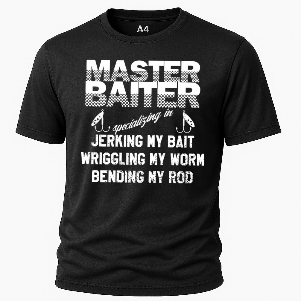 Master Baiter Funny Fishermans Skills List Gift Performance Shirt