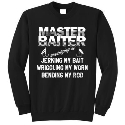 Master Baiter Funny Fishermans Skills List Gift Sweatshirt