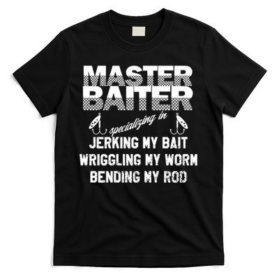Master Baiter Funny Fishermans Skills List Gift T-Shirt