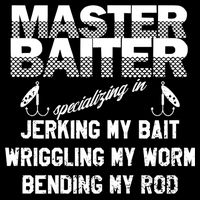 Master Baiter Funny Fishermans Skills List Gift Bucket Hat