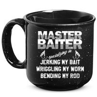 Master Baiter Funny Fishermans Skills List Gift 15oz Campfire Ceramic Mug
