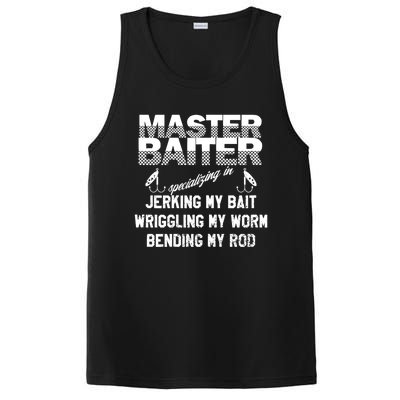 Master Baiter Funny Fishermans Skills List Gift PosiCharge Competitor Tank