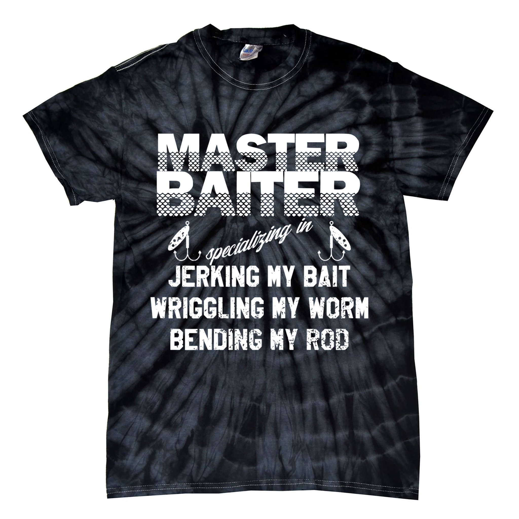 Master Baiter Funny Fishermans Skills List Gift Tie-Dye T-Shirt
