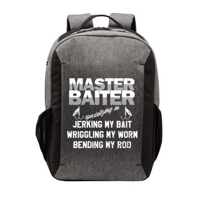 Master Baiter Funny Fishermans Skills List Gift Vector Backpack