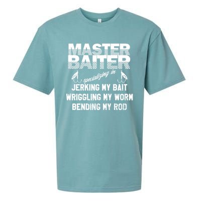 Master Baiter Funny Fishermans Skills List Gift Sueded Cloud Jersey T-Shirt