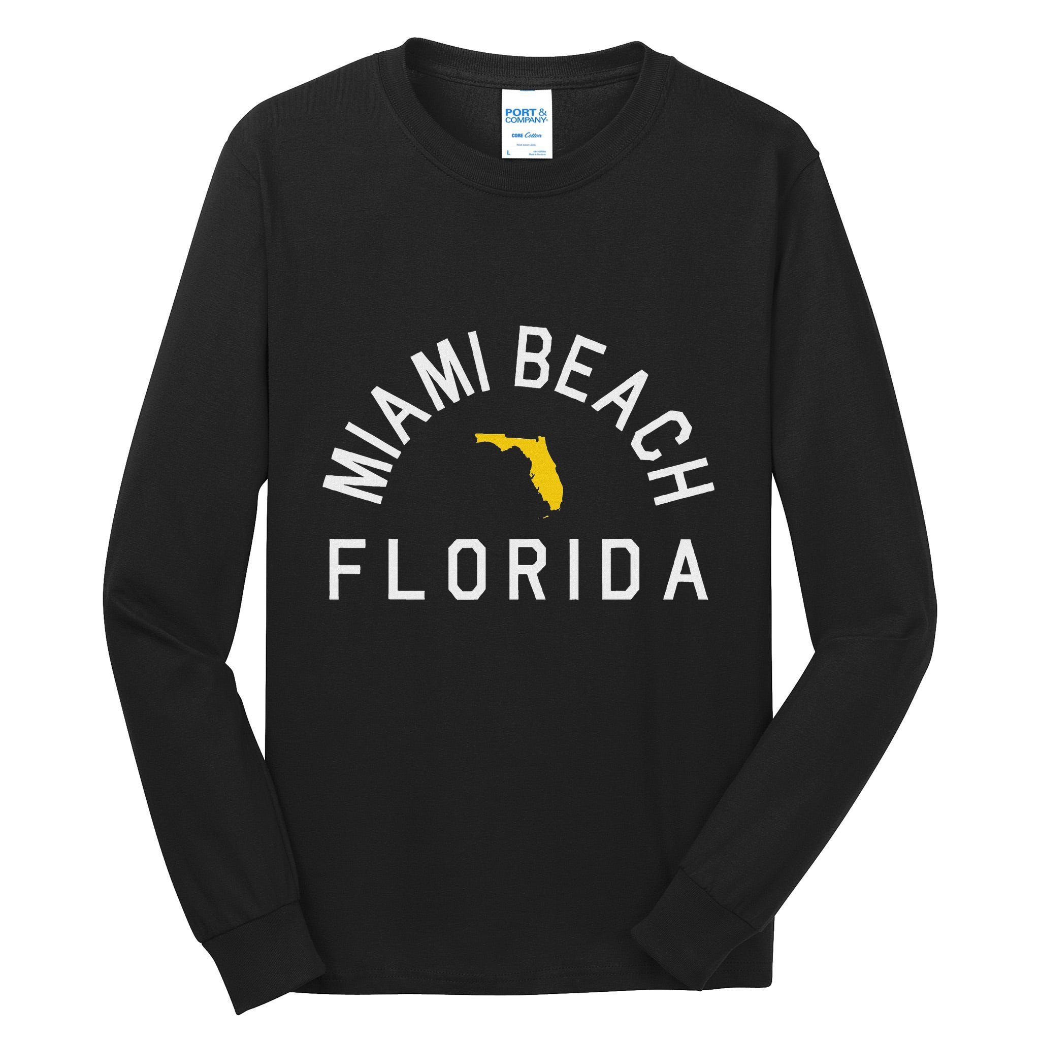 Miami Beach Florida Souvenirs Fl Tall Long Sleeve T-Shirt