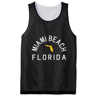 Miami Beach Florida Souvenirs Fl Mesh Reversible Basketball Jersey Tank