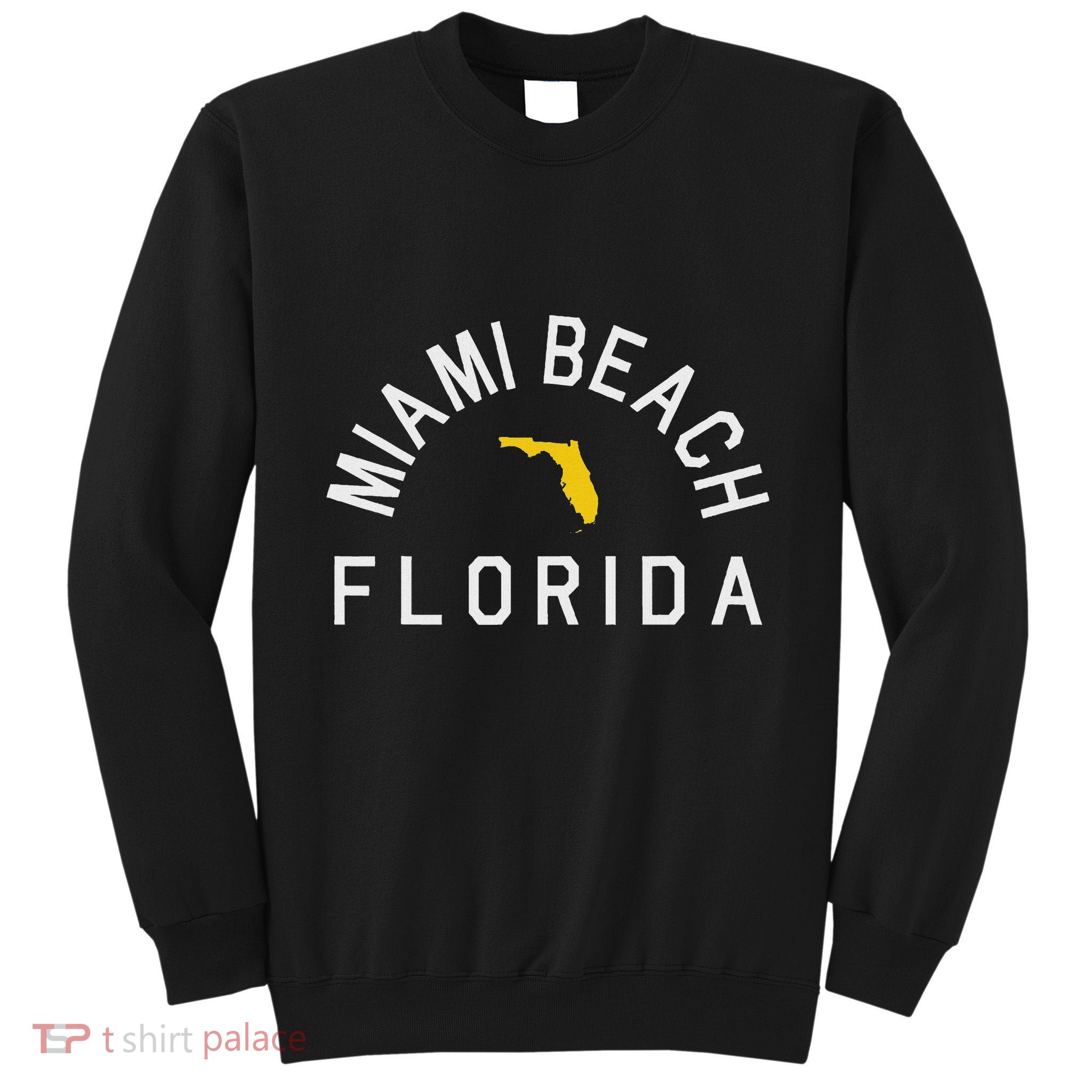 Miami Beach Florida Souvenirs Fl Tall Sweatshirt