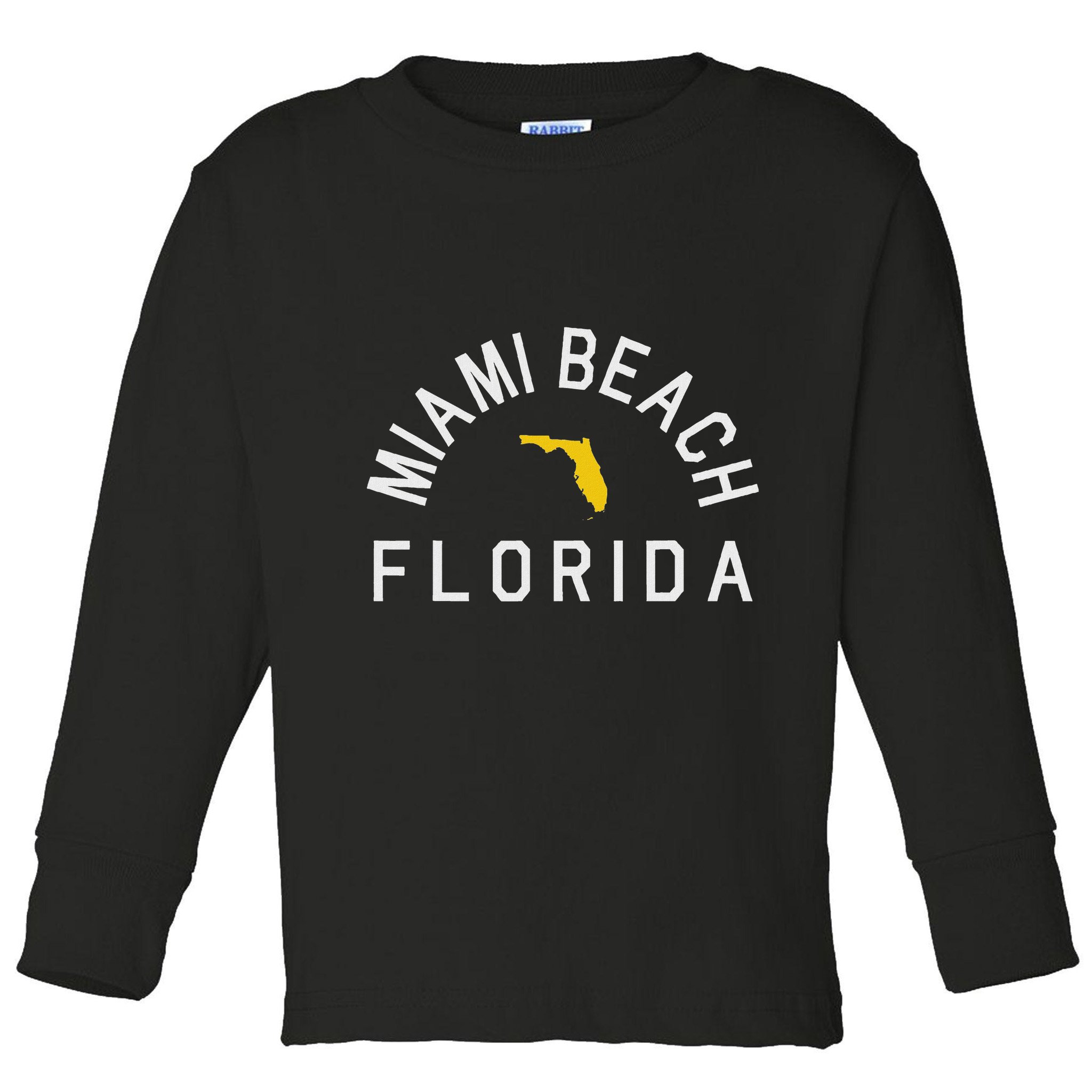 Miami Beach Florida Souvenirs Fl Toddler Long Sleeve Shirt