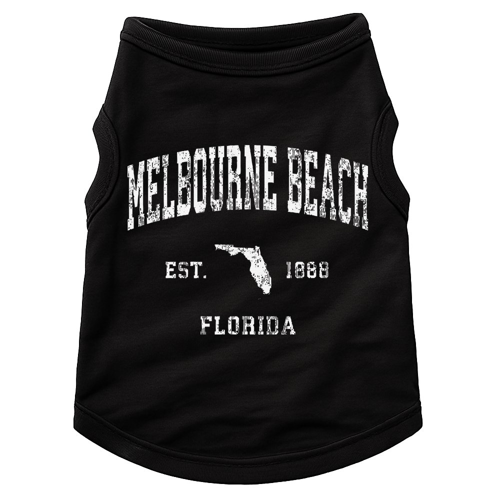 Melbourne Beach Florida Fl Vintage Athletic Sports Doggie Tank