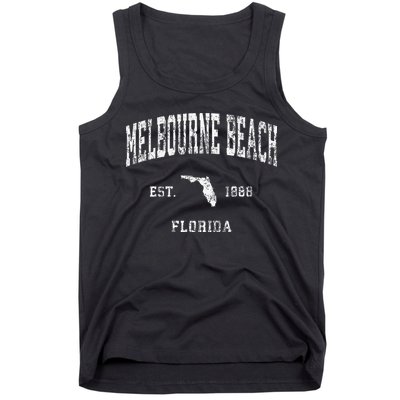 Melbourne Beach Florida Fl Vintage Athletic Sports Tank Top