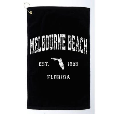 Melbourne Beach Florida Fl Vintage Athletic Sports Golf Towel
