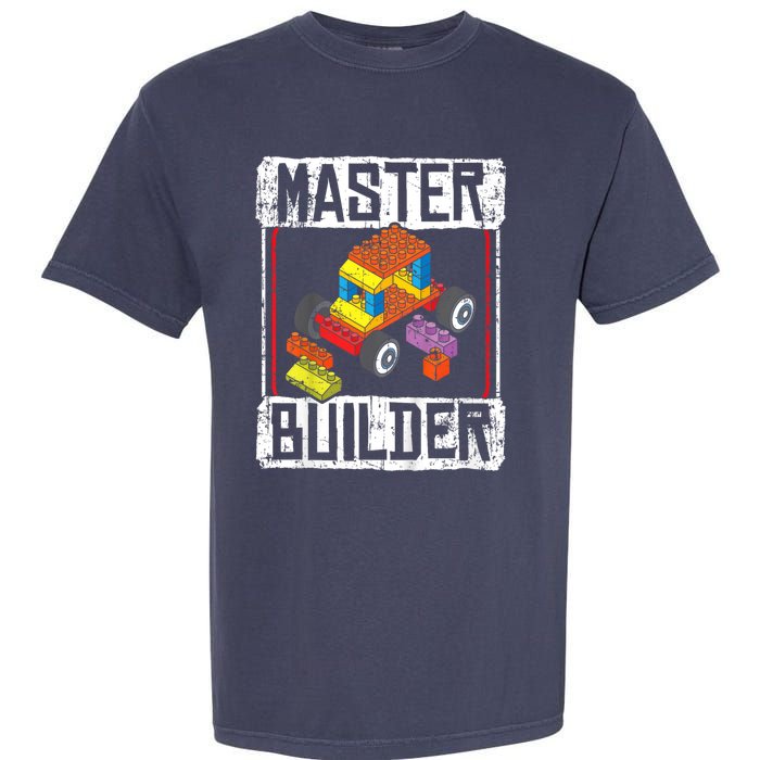 Master Builder For A Builder Block Building Blocks Bricks Garment-Dyed Heavyweight T-Shirt