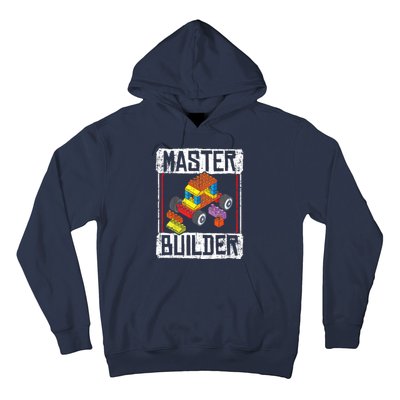 Master Builder For A Builder Block Building Blocks Bricks Hoodie