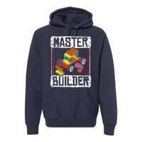 Master Builder For A Builder Block Building Blocks Bricks Premium Hoodie