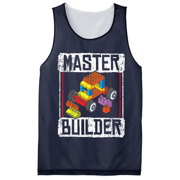 Master Builder For A Builder Block Building Blocks Bricks Mesh Reversible Basketball Jersey Tank