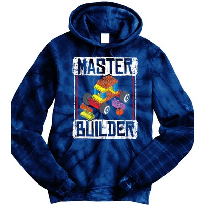 Master Builder For A Builder Block Building Blocks Bricks Tie Dye Hoodie