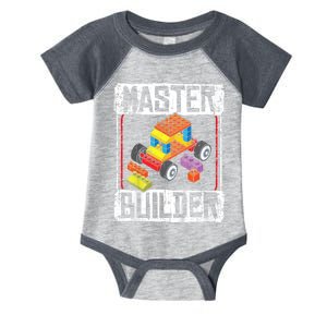 Master Builder For A Builder Block Building Blocks Bricks Infant Baby Jersey Bodysuit