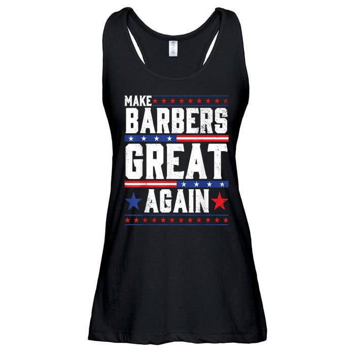 Make Barbers Great Again | Barbers For Trump 2024 Ladies Essential Flowy Tank